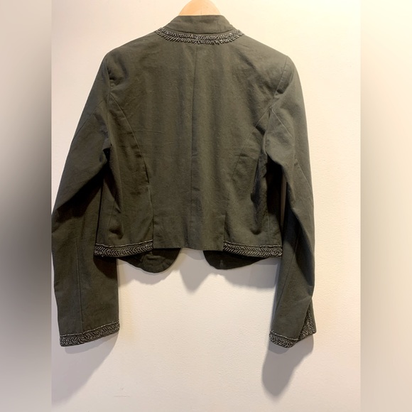 Free People beaded fitted military style jacket. - Picture 2 of 4
